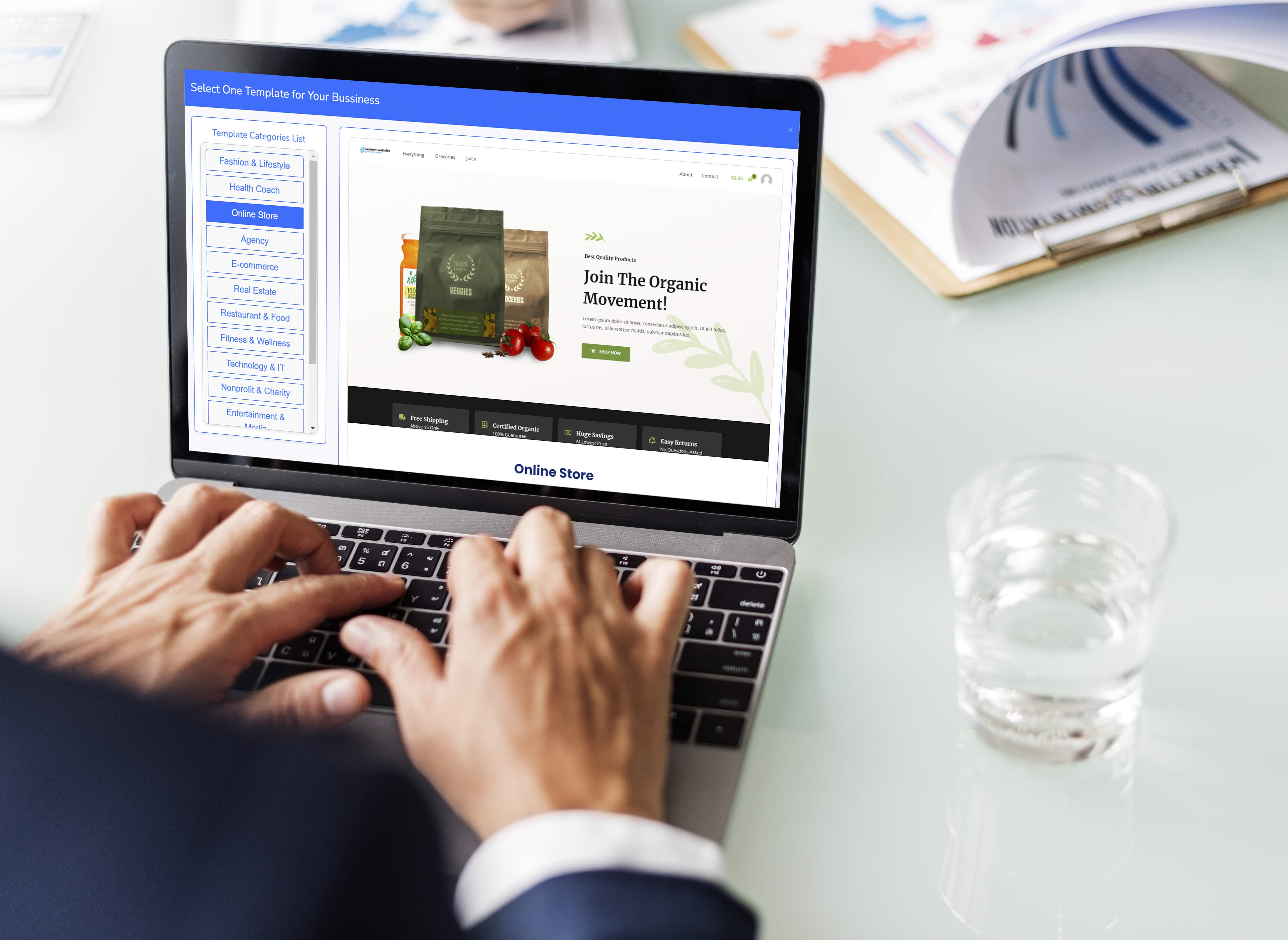 website design template